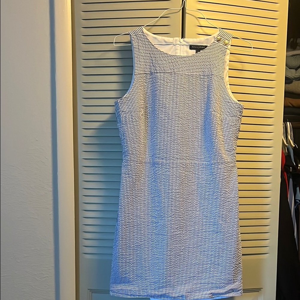 Banana Republic Seersucker Sheath Dress
